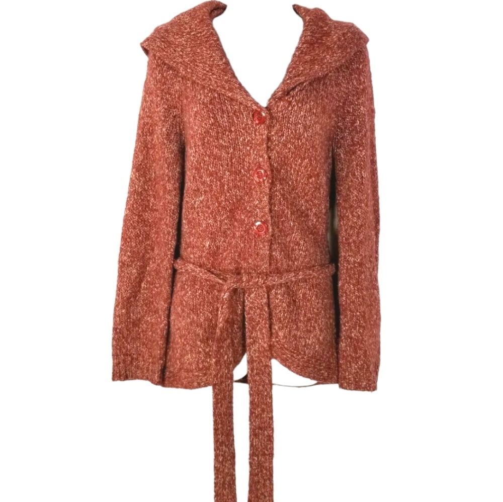 Sleeping on Snow Anthropologie Cozy Marled Sweater Chunky Knit